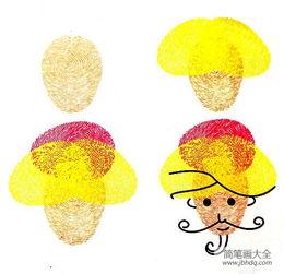 指印画图片大全,指印画艺术之美