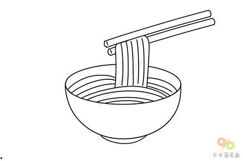 面条简笔画图片大全
