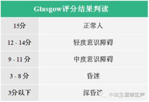 gcs评分量表图片,全面解析昏迷患者意识状态的评估工具