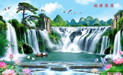 水流图片,水流画卷中的生命律动