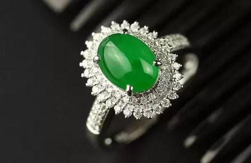 翡翠镶嵌戒指图片大全,尽显东方韵味与奢华之美