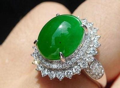 翡翠镶嵌戒指图片大全,尽显东方韵味与奢华之美