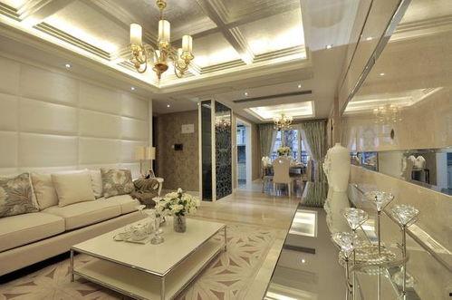 客厅吊顶图片,现代简约风格客厅吊顶设计赏析